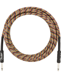 Fender Festival Hemp Instrument Cable, Straight-Straight, 18.6', Rainbow