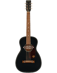 Gretsch Jim Dandy Deltoluxe Parlor Acoustic Guitar w/ Pickup WN Tortoiseshell Pickguard Black Top