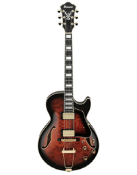 Ibanez AG95QA DBS Artcore Expressionist Electric Guitar - Dark Brown Sunburst