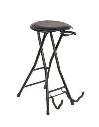 XTREME GS811 Guitar Performer Stool w/ Integrated Guitar Stand