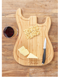 Fender Stratocaster Cutting Board Bamboo