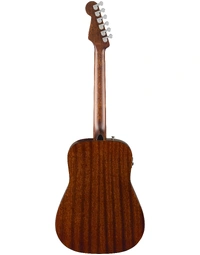Fender California Deluxe Series Redondo Junior Mahogany Solid Top Mini Acoustic Guitar w/ Pickup WN Natural