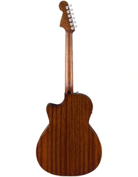 Fender California Deluxe Series Newporter Solid Top Auditorium Acoustic Guitar w/ Pickup WN White Blonde