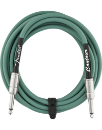 Fender Contour 15' Instrument Cable Sherwood Green