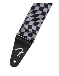 Fender Wavy Checkerboard Polyester Strap Gray
