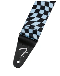 Fender Wavy Checkerboard Polyester Strap Blue