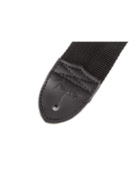 Fender Strap - 2" Poly Black W/Pewter Logo