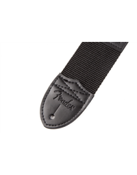 Fender Strap 2" Poly Black W/Yellow Logo