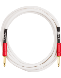 Fender John 5 Instrument Cable White and Red 10'