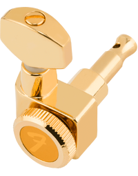 Fender Locking Stratocaster / Telecaster Staggered Tuning Machine Heads Gold (Set of 6)