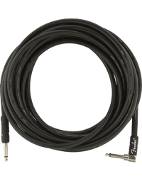 Fender Professional Instrument Cable, Straight/Angle, 25', Black