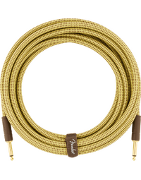 Fender Deluxe Instrument Cable, Straight/Straight, 18.6', Tweed