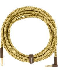 Fender Deluxe Instrument Cable, Straight/Angle, 18.6', Tweed