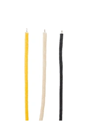 Fender American Pure Vintage Cloth Wire 22 AWG Black White Yellow 5'