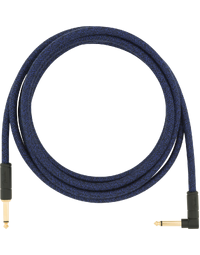 Fender Festival Instrument Cable Straight-Angle 10' Blue Dream