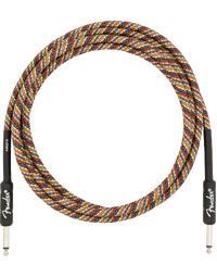 Fender Festival Hemp Instrument Cable Straight-Straight 10' Rainbow