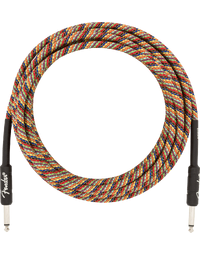 Fender Festival Hemp Instrument Cable, Straight-Straight, 18.6', Rainbow