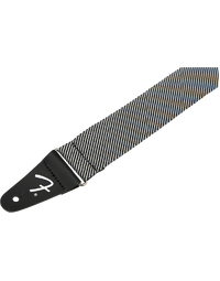 Fender Modern Tweed Strap, White/Black 2"
