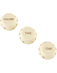 Fender American Stratocaster Soft Touch Knobs Aged White