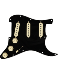 Fender American Custom Shop Pre-Wired Stratocaster Pickguard Texas Special SSS Black 11 Hole PG