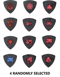 Fender MIJ x Monster Hunter Collab Rathalos Picks (Pack of 4 Randomly Selected)