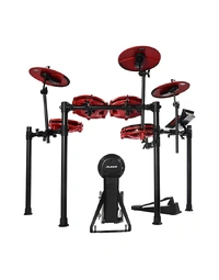 Alesis Nitro Max Special Edition Red 5-Piece All Mesh Electronic Drum Kit w/ Bluetooth