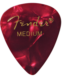 Fender American Premium Celluloid 351 Shape Red Moto Medium .71 Picks (Pack of 12)