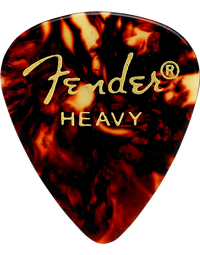 Fender American Classic Celluloid Tortoiseshell Guitar Picks 351 Shape Heavy .97 (Pack of 12)