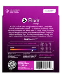 Elixir Acoustic Nanoweb 80/20 Light 3 Pack 12-53 - 16565