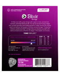 Elixir Acoustic Nanoweb 80/20 Light-Medium 12-56 Guitar Strings - 11077