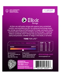 Elixir Acoustic Nanoweb Phosphor Bronze Light 3 Pack 12-53 - 16569
