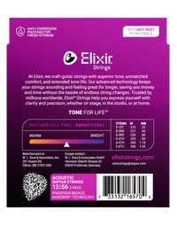 Elixir Acoustic Nanoweb Phosphor Bronze Medium 3 Pack 13-56 - 16570