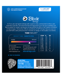Elixir Electric Nanoweb 12 String Light 10-46 Guitar Strings - 12450