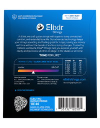 Elixir Electric Polyweb Light 10-46 Guitar Strings - 12050
