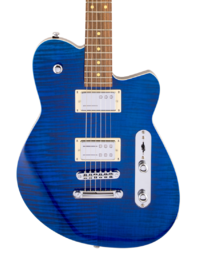 Reverend Charger RA Trans Blue Flame Maple