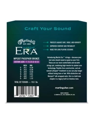 Martin Era Treated Phosphor Bronze Acoustic Guitar Strings Custom Light 11-52