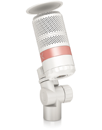 TC Helicon GoXLR Dynamic Super-Cardioid Vocal Mic White for Podcasters, Broadcasters and Streamers