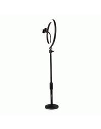 Gator GFW-RINGLIGHTDSKTP Frameworks 10" LED Desktop Ring Light Stand W/Phone Holder and Compact Weighted Base