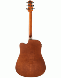 Ashton D20CEQ MS Dreadnought Acoustic Guitar W/ Pickup Mahogany Stain