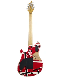 EVH Wolfgang Special Striped Series Limited Edition EB Red Black & White Aged