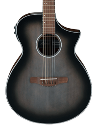 Ibanez AEWC11 TCB Auditorium Acoustic Guitar w/ Pickup Transparent Charcoal Burst High Gloss