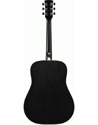 Ibanez AW84 WK Artwood Solid Top Dreadnought Acoustic Guitar Weathered Black Open Pore