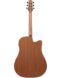 Ibanez AAD51LCE DVS Advanced Acoustic Solid Top Left-Handed Dreadnought Acoustic Guitar w/ Pickup Dark Violin Sunburst High Gloss