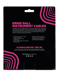 Ernie Ball 30 Foot Coiled Instrument Cable Black