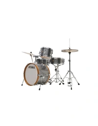 TAMA LJK48H4 GXS CLUB-JAM 4-PIECE COMPLETE KIT WITH 18" BASS DRUM - GALAXY SILVER