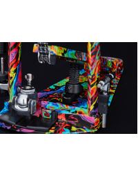 Tama HP900PWMPR 50th Anniversary Iron Cobra Marble Psychedelic Rainbow Power Glide Double Kick Pedal Limited Edition