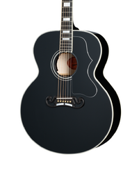 Gibson Custom Shop SJ-200 Custom Solid Sitka/Flamed Maple Jumbo Acoustic w/Pickup Ebony - CSJB2CEB