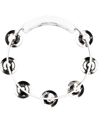 Meinl HTT8WH Headliner Series 8" Moulded ABS Tambourine Stainless Steel Jingles White