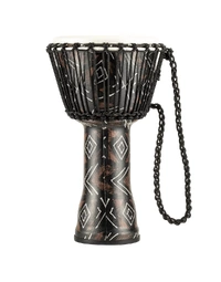 Meinl PADJ6-M-F Rope Tuned Travel Series10" Synthetic Djembe Kanga Sarong