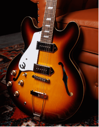 Epiphone Casino Thinline Hollowbody Left-Handed Vintage Sunburst - EOCAVSNHRL